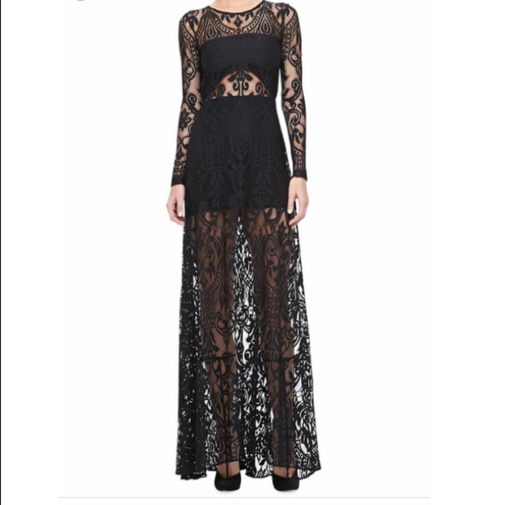 Alexis Marisol Sheer Lace Gown